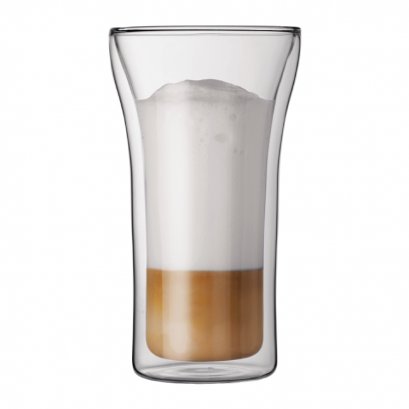 แก้วทนร้อน 2 ชั้นทรงปากกว้าง 400 ml