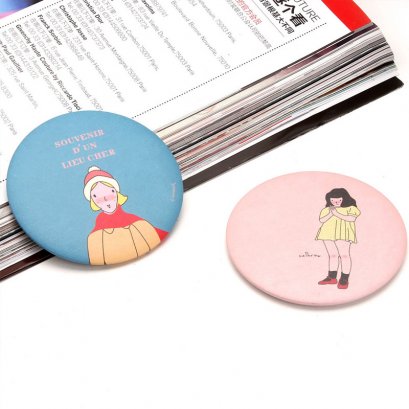 กระจกพกน่ารัก กระจกพกลานการ์ตูน