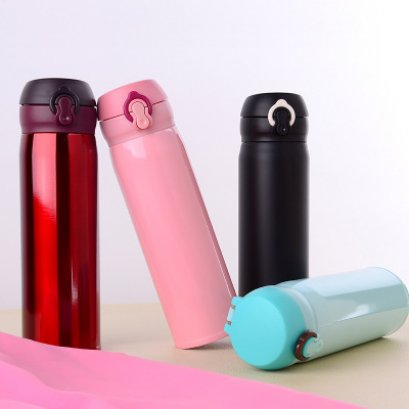 กระบอกน้ำแสตนเลส304 รูปทรงสตาร์บัคทำโลโก้ 350/500 ml