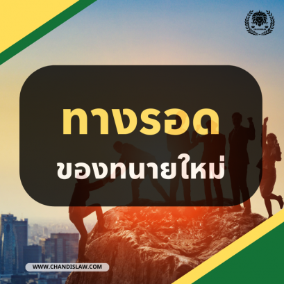 ทางรอดของทนายใหม่