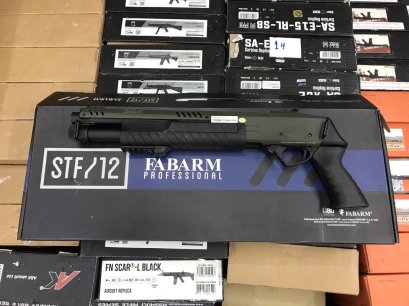 BO FABARM STF/12 Short Intial 11" Gas Pump Action Shotgun (OD)