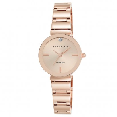 Anne Klein AK/2434RGRG rose gold round (28mm x 33mm) นาฬิกาข้อมือผู้หญิง