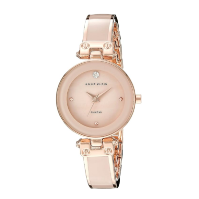 Anne Klein AK-1980BMRG rose gold round (28mm x 34mm) นาฬิกาข้อมือผู้หญิง