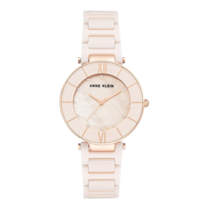 Anne Klein AK-3266LPRG rose gold round (32mm x 36.5mm) นาฬิกาข้อมือผู้หญิง