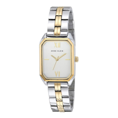 Anne Klein AK/3775SVTT silver tone octagon (24MM x 35MM) นาฬิกาข้อมือผู้หญิง
