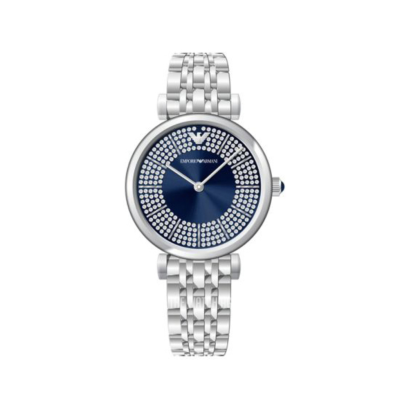 Emporio Armani Silver Tone Analogue Watch AR11627
