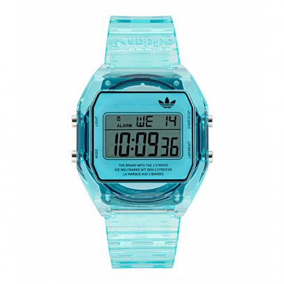 ADIDAS AOST24065 Unisex Digital Two Crystal Digital Watch sky blue 36mm.