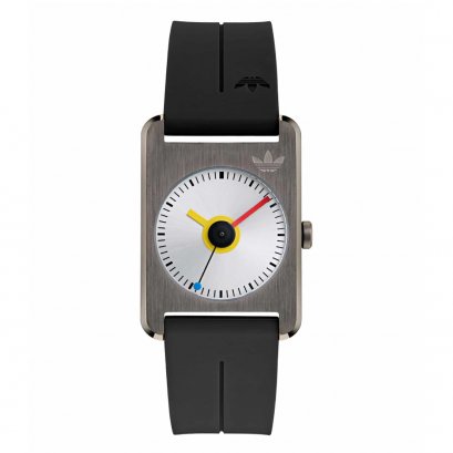 ADIDAS AOST24082 Unisex Retro Pop One Quartz Watch Black 32mm.