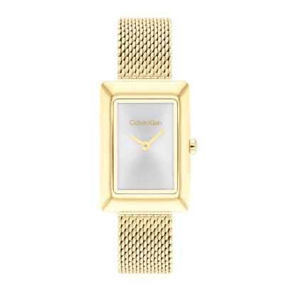 Calvin Klein 25200396 Ionic Gold Stainless steel Mesh Bracelet Analog Watch 22.5 mm.