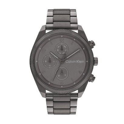 Calvin Klein 25200462 Men&#039;s Ionic Grey Plated Steel Watch 44 mm.