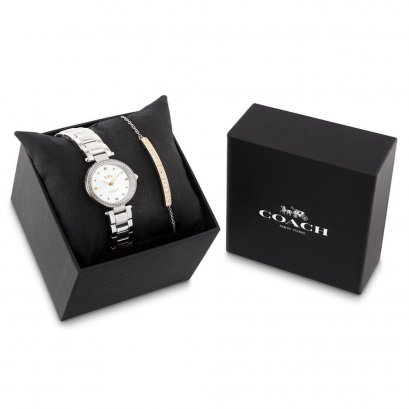 Coach CO14000092 Park Women's Watch & Bracelet Gift Set นาฬิกาข้อมือผู้หญิง สี Silver