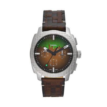 Fossil x Minecraft นาฬิกาข้อมือชาย รุ่น LE1206 สีน้ำตาล