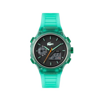 Lacoste Green Silicone Black Dial Digital-Analogue Men&#039;s Watch - LC2011392