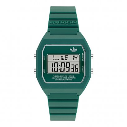 นาฬิกาข้อมือผู้หญิง DIGITAL TWO DIGITAL รุ่น AOST23558 สายเรซิ่น สีเขียว