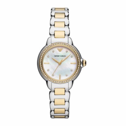 Emporio Armani Two Tone Analogue Watch AR11524