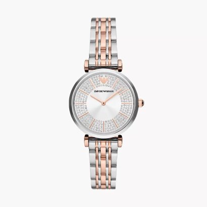 Emporio Armani Two-Hand Two-Tone Stainless Steel Watch AR11537