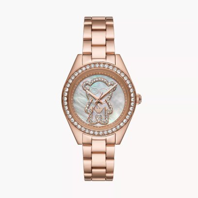 Emporio Armani Three-Hand Rose Gold-Tone Stainless Steel Watch AR11613