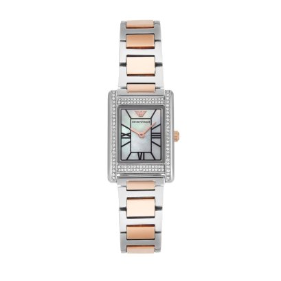 Emporio Armani Two Tone Analogue Watch AR11626