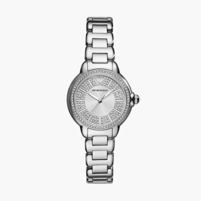 Emporio Armani Three-Hand Stainless Steel Watch AR11632