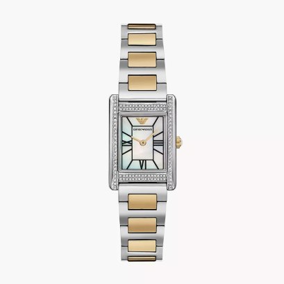 Emporio Armani Two Tone Analogue Watch AR11642