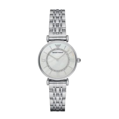 Emporio Armani Silver-Tone Analogue Watch AR1908