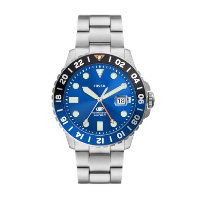 Fossil FS5991 Blue GMT Men&#039;s Watch 46 mm