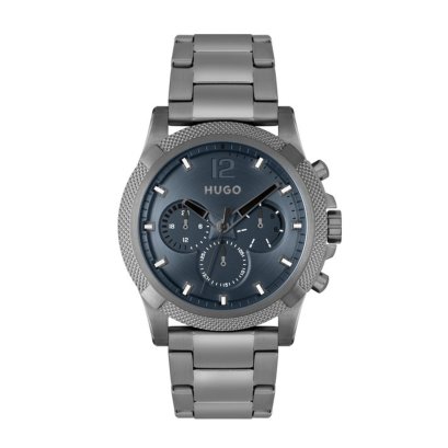 HUGO BOSS นาฬิกาผู้ชาย IMPRESS รุ่น HB1530298 สายสแตนเลส สีเทา 46มม.