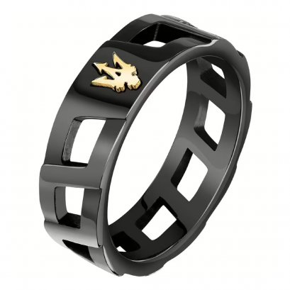 MASERATI รุ่นJM334AVD51027  ICONIC RING TRIDENT แหวนนิ้วมือ SIZE27