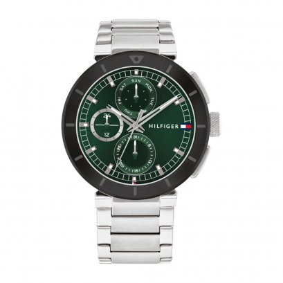 Tommy Hilfiger TH1792117 Lorenzo silver-green 44mm.