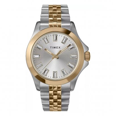 Timex TW2V79700 Women Analogue Watch with a Stainless Steel Strap Kaia 38mm.