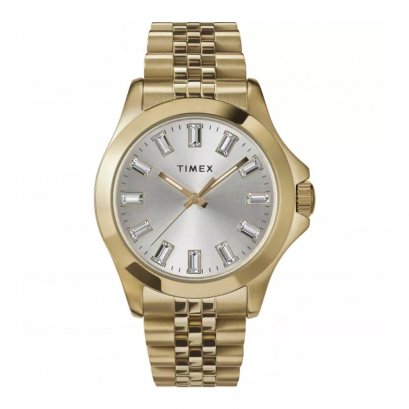 Timex TW2V79800 Women Analogue Watch with a Stainless Steel Strap Kaia 38mm.