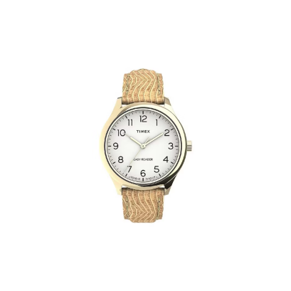 TIMEX EASY READER TW2U81100 GOLDEN LEATHER WOMEN&#039;S WATCH