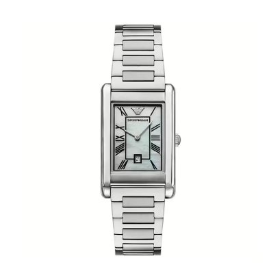 Emporio Armani AR11664 SP25 GINO MEN 25 MM นาฬิกาข้อมือ นาฬิกาผู้ชาย Two-Hand Date Stainless Steel Watch