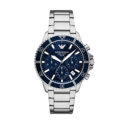 Emporio Armani AR11681  MEN 43 MM นาฬิกาข้อมือ นาฬิกาผู้ชาย World Explorer solar-powered chronograph watch