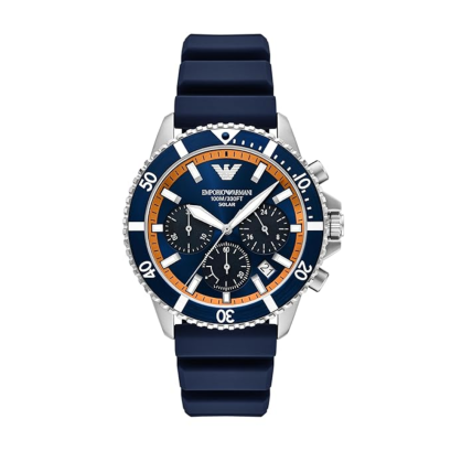 Emporio Armani AR11696 FA25 WORLD EXPLORER MEN 43MM Blue Chronograph นาฬิกาข้อมือ นาฬิกา ผู้ชาย