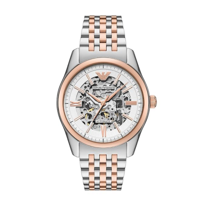 Emporio Armani AR60092 FA25 WATCH MEN 43MM Automatic Two-Tone Stainless Steel  นาฬิกาข้อมือ นาฬิกา ผู้ชาย