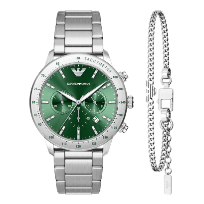 Emporio Armani AR80088SET  MARIO MEN 43MM นาฬิกาข้อมือ นาฬิกาผู้ชาย