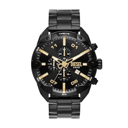 Diesel DZ4644 Spiked Chronograph MEN 49MM  นาฬิกาข้อมือ นาฬิกา ผู้ชาย