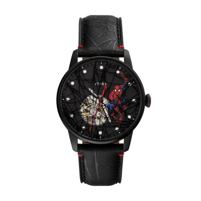 Fossil LE1247SET  Marvel x Fossil Limited-Edition Spider-Man Automatic Watch 42MM นาฬิกาข้อมือ นาฬิกาผู้ชาย