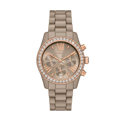 Michael Kors MK4970  LEXINGTON WOMEN 38MM   Ceramic quartz chronograph with crystals in bezel นาฬิกาข้อมือ นาฬิกา ผู้หญิง