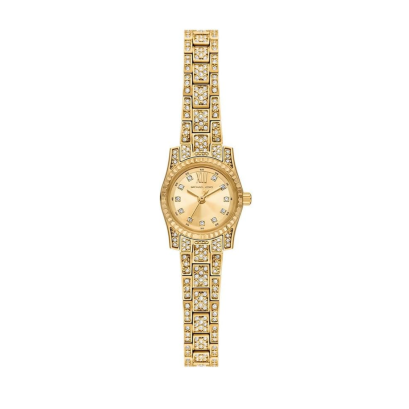 Michael Kors MK4980 HL25 LEXINGTON WOMEN 19MM  Ultra small quartz watch with embedded crystals in case and braclet นาฬิกาข้อมือ นาฬิกา ผู้หญิง