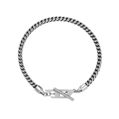 DIESEL JEWELRY BRACELET DX1551040 BROVLDSILSLVSS SILVER สร้อยข้อมือ