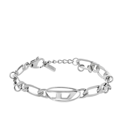DIESEL JEWELRY DX1599040  BRACELET OVAL D LOGO MEN สร้อยข้อมือ