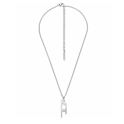 DIESEL JEWELRY  DX1625040 Diesel Chooker Necklace Steel D-Logo สร้อยคอ