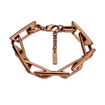 DIESEL JEWELRY DX1645200  สร้อยข้อมือ สแตนเลสสีน้ำตาล