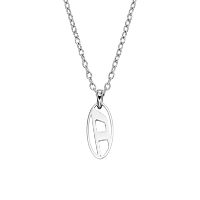 DIESEL JEWELRY DX1661040 Stainless steel pendant necklace  Color: Silver สร้อยคอ