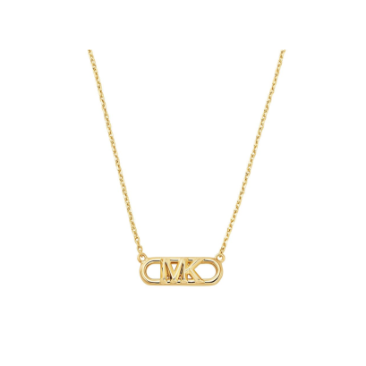 Michael Kors 14K Gold-Plated Sterling Silver Empire Link Pendant Necklace MKC164200710