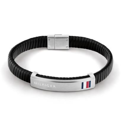 TOMMY HILFIGER THJ2790349 FLAT BRAIDED MEN BRACELET JEWELRY สร้อยข้อมือ