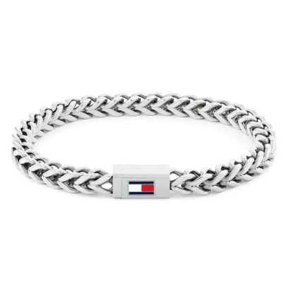 TOMMY HILFIGER THJ2790647 BRAIDED METAL MEN BRACELET JEWELRY สร้อยข้อมือ