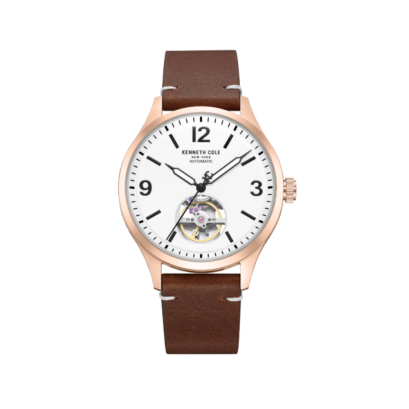 KENNETH COLE KCWGX0107805 AUTOMATIC - MODERN CLASSIC ASHTON 42.2 mm LEATHER นาฬิกาข้อมือผู้ชาย
